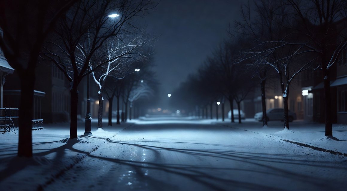 겨울 밤거리 이미지 — 밤의민족 시기별 경향